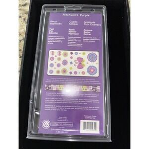 Patchwork Purple flowers&Butterfly Peel‎ & Stick Mural Stickers Brand New 5460